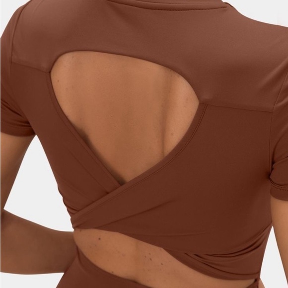 HALARA Brown Cutout Back Dress - Picture 4 of 13